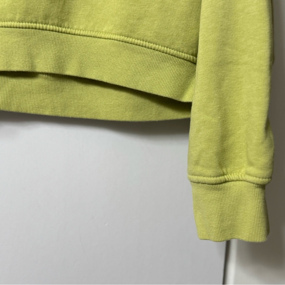 Zara sweatshirt, S, cropped, celery green, long sleeves sleeves NWOT - Picture 5 of 8